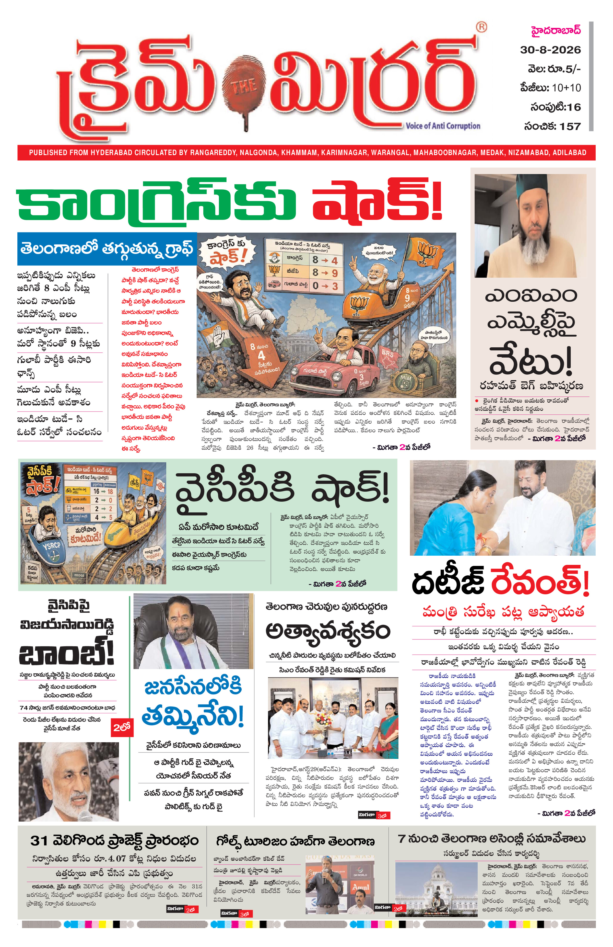 Crime Mirror Telugu Daily Newspaper